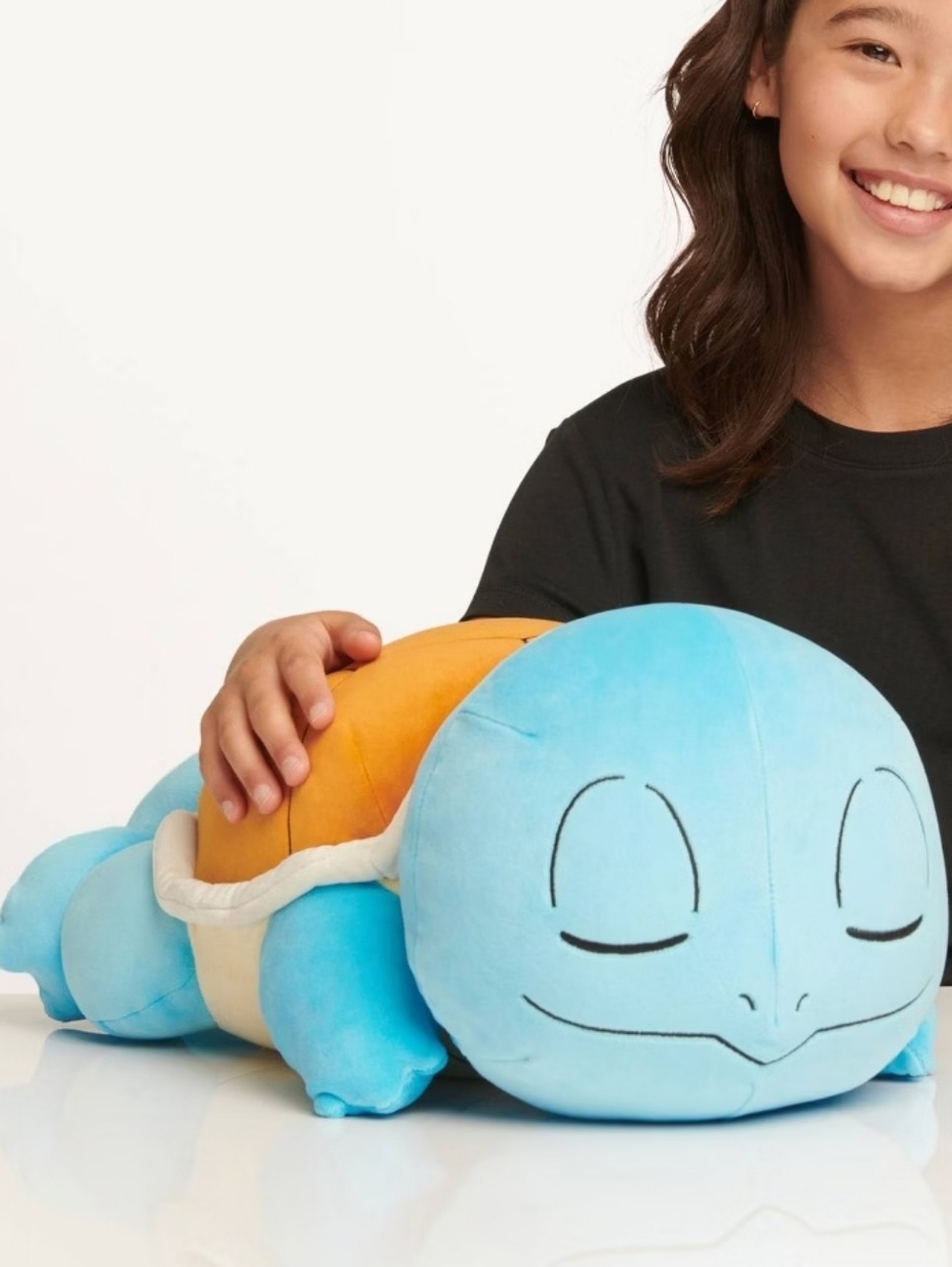 Pokémon Sleeping Squirtle Plush 18” Large Jazwares Official EUC